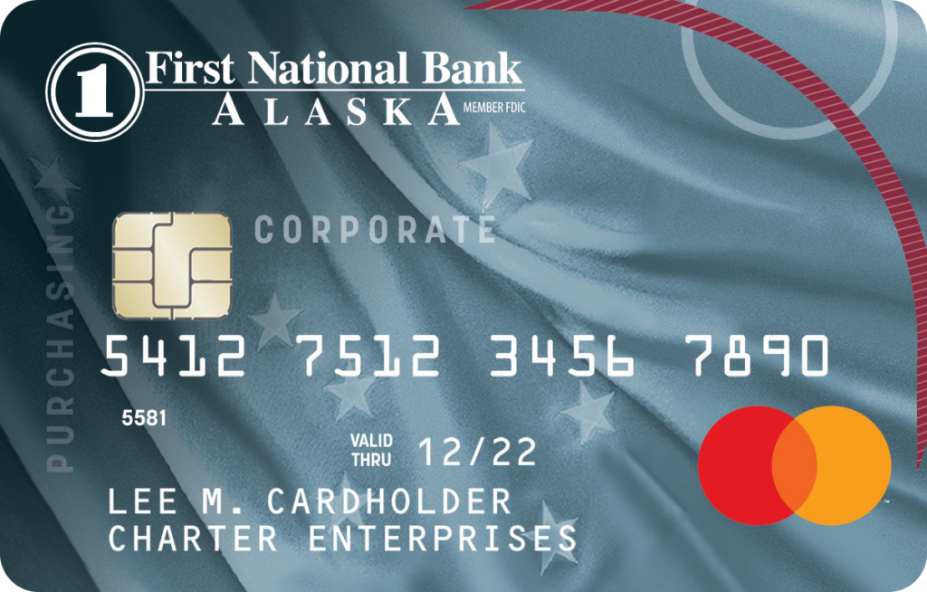 A picture of a First National Mastercard.